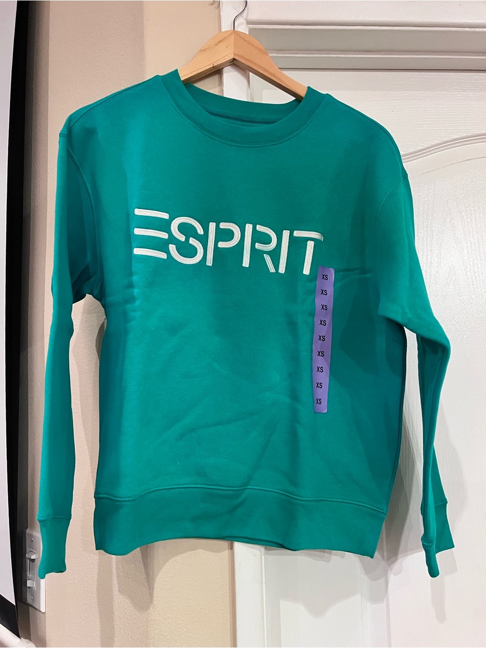 Esprit Retro 80’s Green Crewneck Sweatshirt Xs M and L NWT